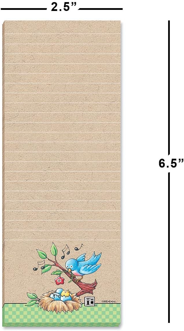 Current Mary Engelbreit Seasonal Characters Magnetic Notepad Set – Set of 12 Mini Memo Pads, 12 Designs, 30-Sheet Pads, 2½ x 6½ Inches, Shopping List, To-Do Notes, Printed in The USA