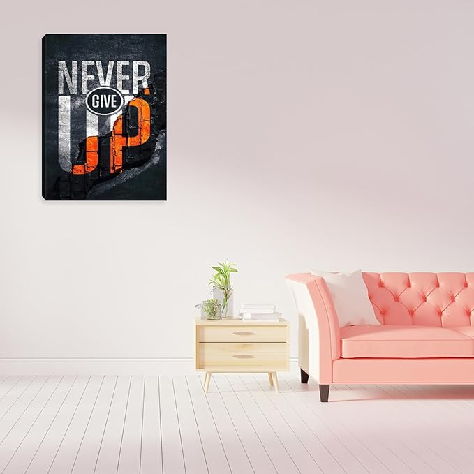 Motivational Wall Art Inspirational Office Wall Decor Canvas Wall Painting Picture Poster Prints Artwork Canvas Art Wall Decorations for Living Room Bedroom Workplace Office 12"x16"