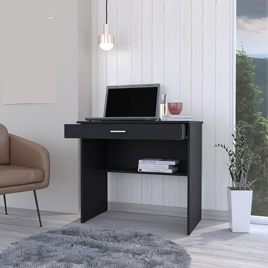 Desk for Home Offices, Student Rooms, Office, Black(27.8" W X 13.2" D)