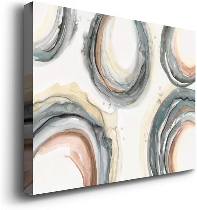 Landscape Wall Art Premium Gallery Wrapped Canvas Abstract Ocean Forest Modern Artwork Decoration for Living Room Kitchen Bathroom Office, Ready to Hang