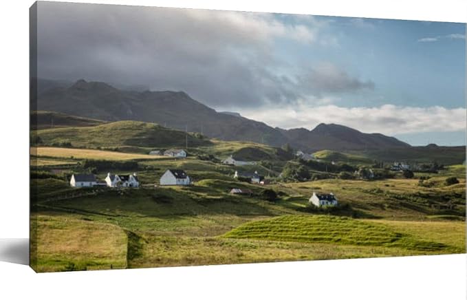 Isle Skye Canvas Wall Art Large Framed Prints Pictures Wall Decor Posters Painting Artwork for Living Room Bedroom Kitchen Bathroom 12x24