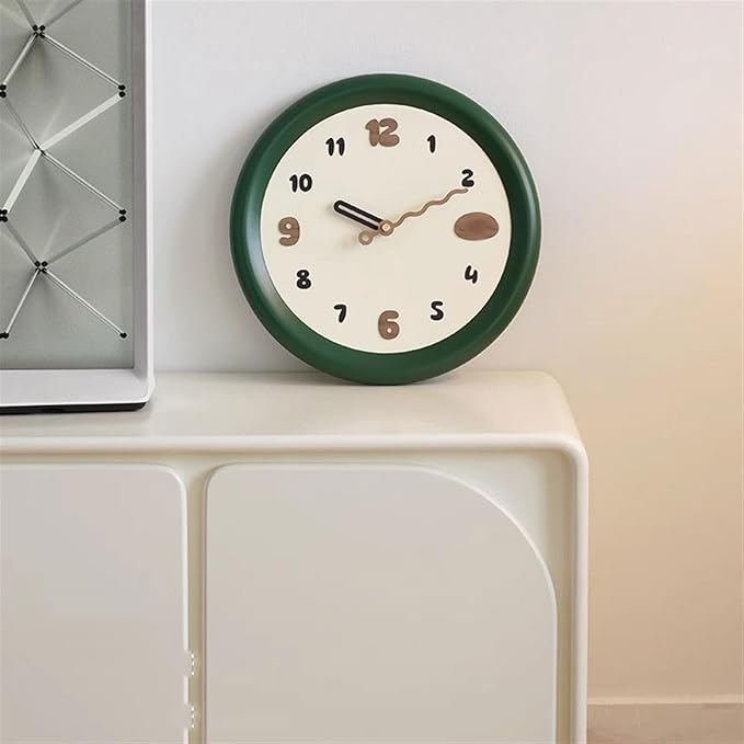 Clock for Bedroom Modern Simple Wall Clock Living Room Household Fashion Atmosphere Creative Wall High-Level Sense of Clock Office Decor Wall Clock (A Medium)