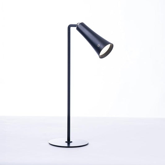 Flute Lamp - 4-in-1 Rechargeable LED Desk, Wall, Clamp Lamp & Flashlight with Magnetic Base, 4-Level Brightness, 270° Flexible Arm, USB-C Charging, Ideal for Home Office & Bedside - Black