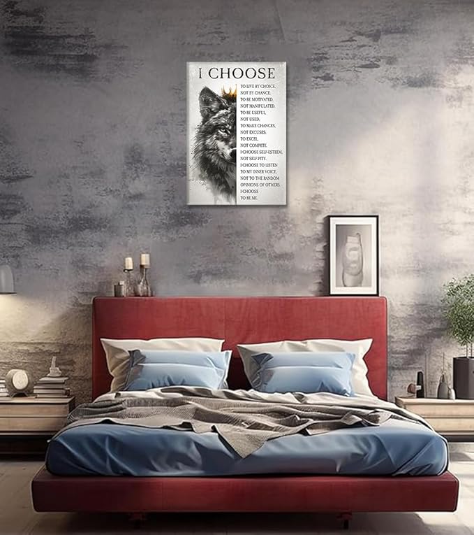 Novatique Inspirational Wall Decor Motivational Wall Art Motivational Positive Quotes Canvas Posters Prints for Living Room Office, 24 x 36inch