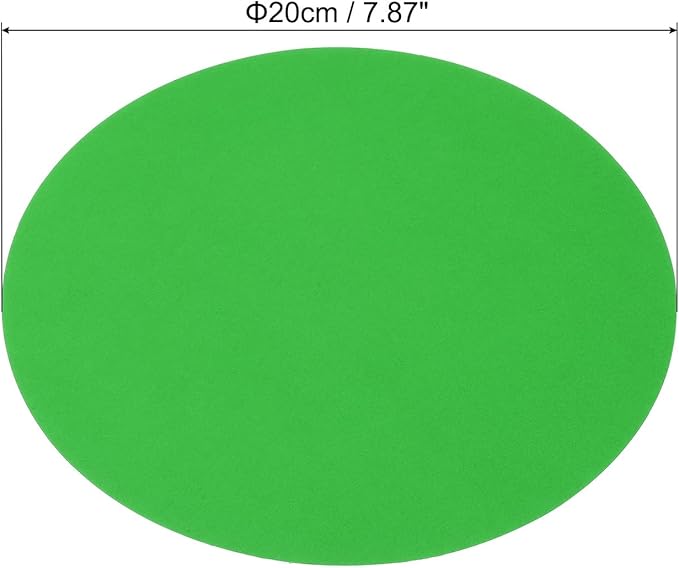 PATIKIL 7.9-inch Round Cardboard Paper, 20 Pcs 200GSM Blank Disc Circles Slices Cutouts Paper for Party Decorations DIY Craft Arts Drawing Painting Writing, Dark Green