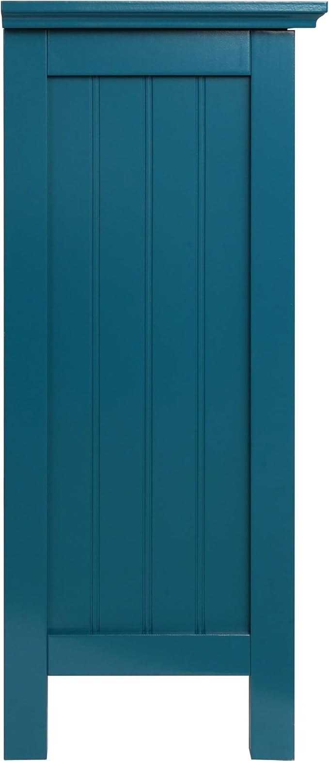 eHemco 2 Tier Bookcase with 2 Arched Supports, 29 Inches, Blue