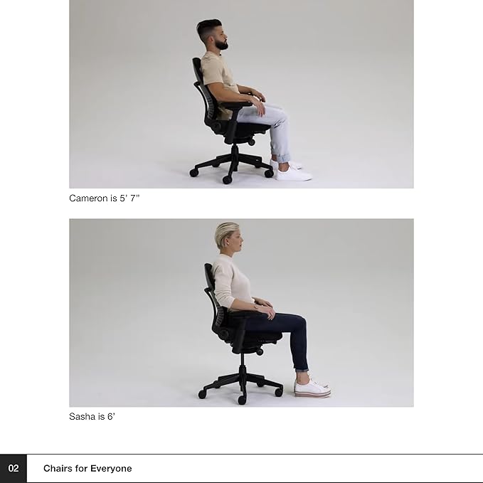 Steelcase Leap Office Chair - Ergonomic Work Chair with Wheels for Hard Flooring - Supports Unique Body Shape - with Natural Glide System & Liveback Technology - Licorice Black Fabric