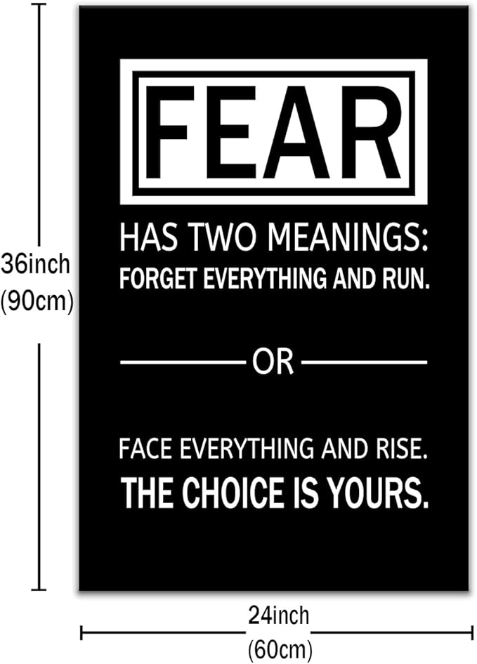 Inspirational Poster Wall Art Motivational Entrepreneur Quotes Poster Artwork Printed on Canvas Positive Painting Picture Decor for Modern Home Classroom Office Hallway Ready to Hang [24''Wx36''H]