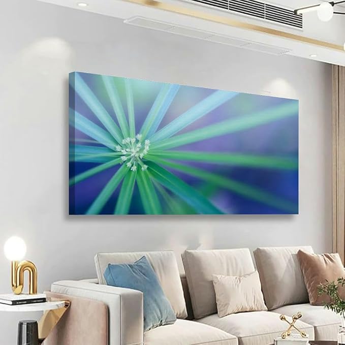 TIGTMULERLY Wall Art Frame Gallery Wall Decor Palm Leaf Abstract nature Modern Canvas Prints Artwork for Living Room Bedroom Office Kitchen 48x24Inch