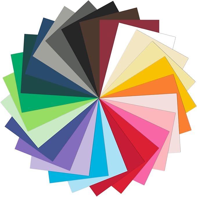 Colored Cardstock 8.5 x 11, Goefun 25 Sheets 25 Colors Construction Paper Assorted Color for Crafts & Scrapbooking