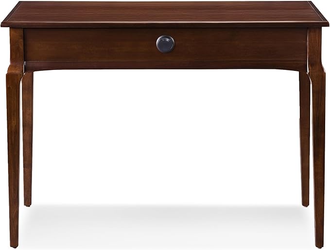 Leick Home Stratus Home Office Desk, Solid Wood, Drop-Front Keyboard Drawer, Easy Assembly, Writing Desk, Heartwood Cherry, 24.0 in. L x 42.0 in. W x 30.0 in. H, 22400