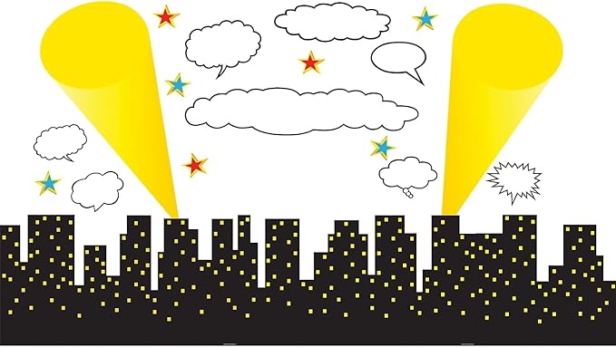 Teacher Created Resources Superhero Cityscape Bulletin Board (TCR5693)