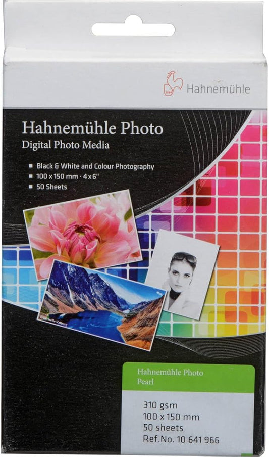 Hahnemuhle Photo Pearl 310 Paper 4x6", 50 sheets