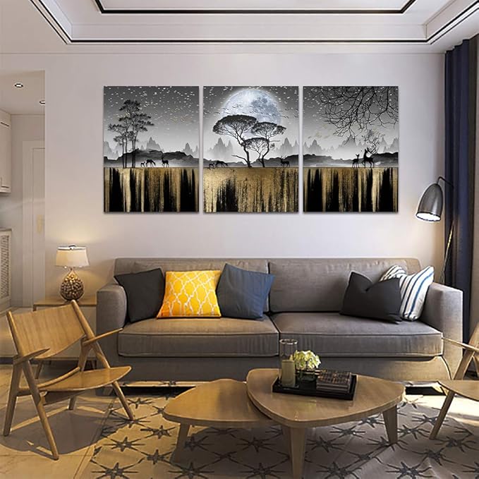 Wall Art For Living Room family wall decor for bedroom black and white wall pictures tree Canvas art Print for bathroom wall Painting artwork For office kitchen Home decor inspiration wall decoration