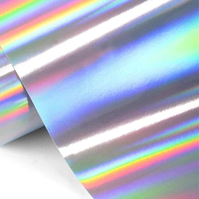 Computer Grafix Adhesive Backed Inkjet Film - Self-Stick Printable Film for Creating Custom Journals, Stickers, Photos, Jewelry and More, Ink Jet Printers Only 8.5 x 11”, Rainbow, 6 Pack