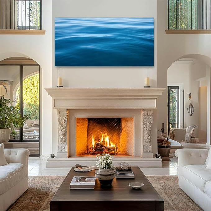 TIGTMULERLY Wall Art Frame Gallery Wall Decor Soft Water Modern Canvas Prints Artwork for Living Room Bedroom Office Kitchen 48x24Inch