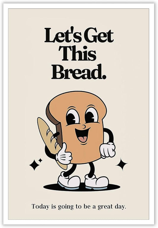Retro Cute Motivational Canvas Posters Affirmation Positive Quote Wall Art Funny Motivational Inspirational Prints Painting For Office Bedroom Wall Decor 12x16in Unframed