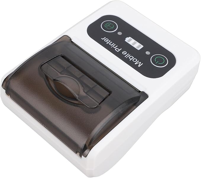 Pomya Bluetooths Thermal Receipt Printer, 58mm Handheld POS Inkless Receipt Printer, Portable Small Thermal Printer for Small Business Office Retail Store Restaurant (Black White)