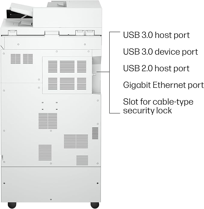 HP Color LaserJet Enterprise Flow 8801z Multifunction Printer, Scanner, Copier, Duplex, Best for Office (9S183A)