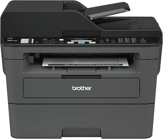 Brother MFC-L2710DW Wireless All-in-One Monochrome Laser Printer for Home Office, Black - Print Copy Scan Fax - 32 ppm, 2400 x 600 dpi, 50-Sheet ADF, Auto Duplex Printing, Two-line LCD, Tillsiy