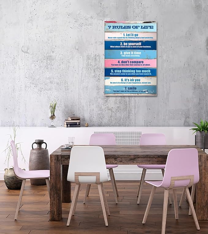 Novatique Motivational Wall Decor Inspirational Wall Art for Bedroom Inspiring Positive Quotes Office Decor for Living Room Classroom, 24 x 36inch
