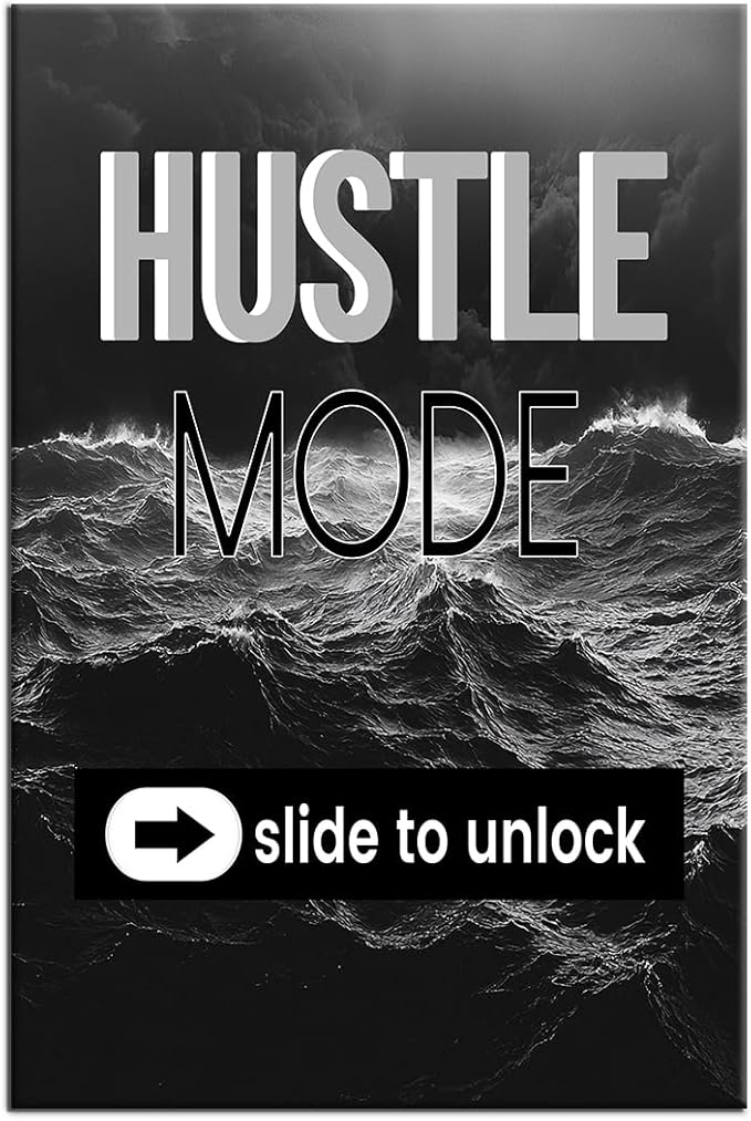 Inspirational Canvas Poster Print Wall Art Motivational Quotes Positive Affirmation Office Wall Decor Picture Painting Artwork for Modern Home Living Room Classroom School Ready to Hang [24''Wx36''H]