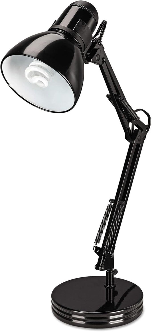 Alera ALE Architect Desk Lamp, Adjustable Arm, 22" High, Black