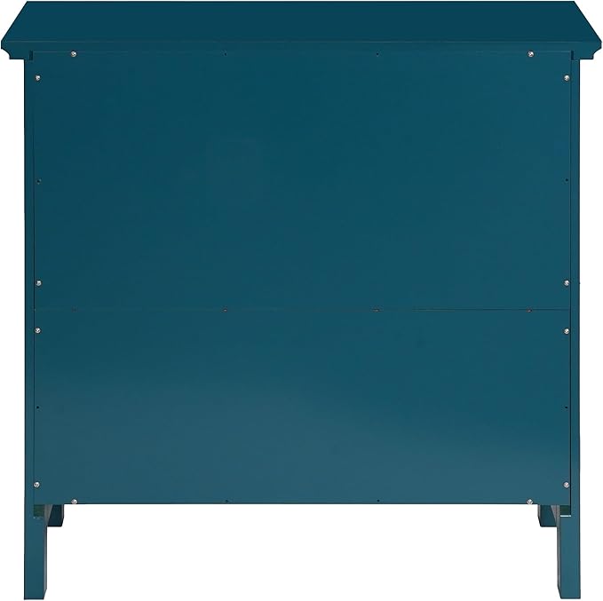eHemco 2 Tier Bookcase with 2 Arched Supports, 29 Inches, Blue