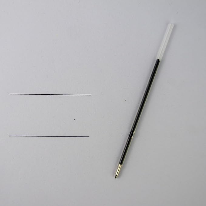 Ballpoint Pen Refills, Retractable, Length107 mm, 1.0 mm Medium Point, 100 Pack