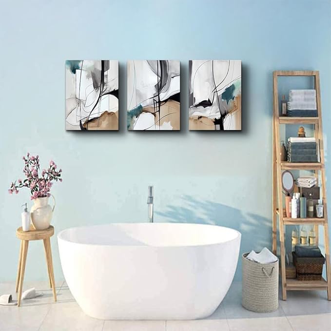 DZRWUBHS Canvas Wall Art For Living Room Wall Decor For Bedroom Modern Family Canvas Art Office Decor Abstract Wall Paintings Pictures Artwork Ready To Hang Room Home Decorations 12" X 16" 3 Piece