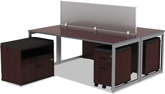 Alera ALE Valencia Series Mobile B/F Pedestal, 15 7/8w x 19 1/8d x 22 7/8h, Mahogany