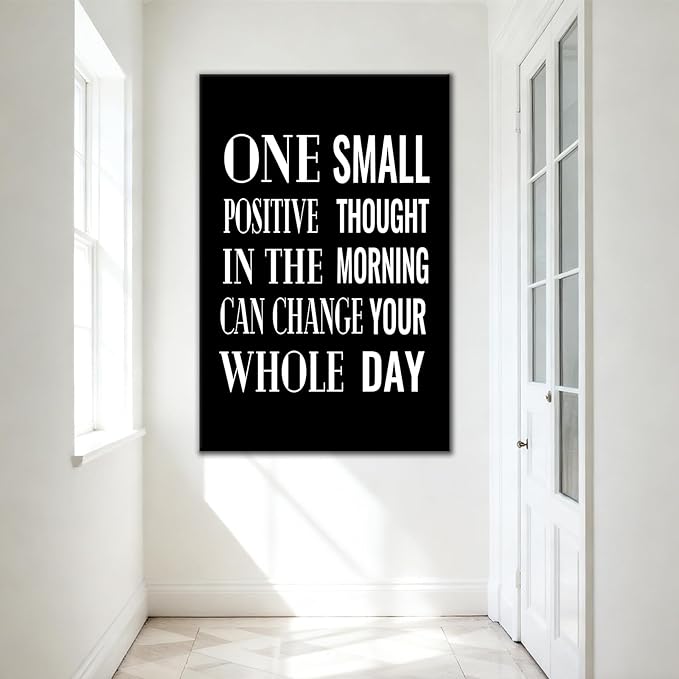Motivational Office Wall Art Poster Painting Inspirational Entrepreneur Positive Quotes Printed on Canvas Artwork for Modern Home Living Room Room Classroom Workplace Ready to Hang [24''Wx36''H]