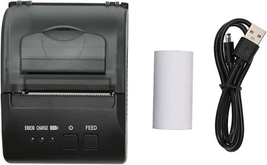 BAFOVY 58mm Thermal Printer BT4.0 with USB Interface, Suitable for Office Restaurant Logistics, Supports Printing Speed, 203DPI Accuracy, 100km TPH