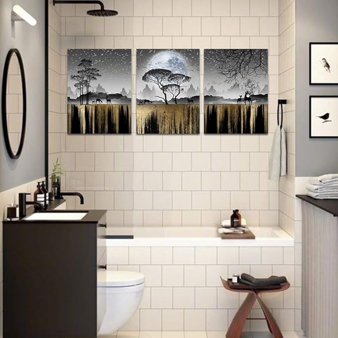 Wall Art For Living Room family wall decor for bedroom black and white wall pictures tree Canvas art Print for bathroom wall Painting artwork For office kitchen Home decor inspiration wall decoration