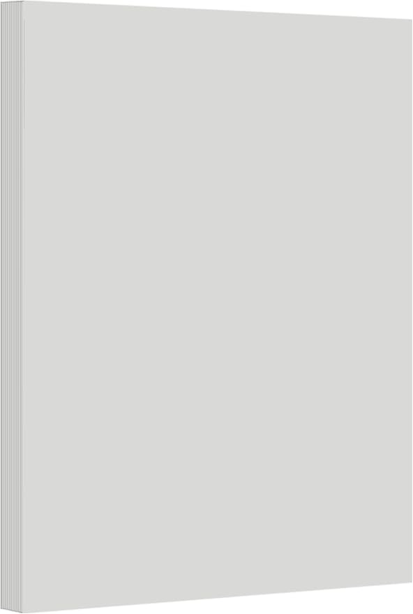 Gray Pastel Color Card Stock Paper, 67lb Cover Medium Weight Cardstock, for Arts & Crafts, Coloring, Announcements, Stationary Printing at School, Office, Home | 8.5 x 11 | 50 Sheets Per Pack