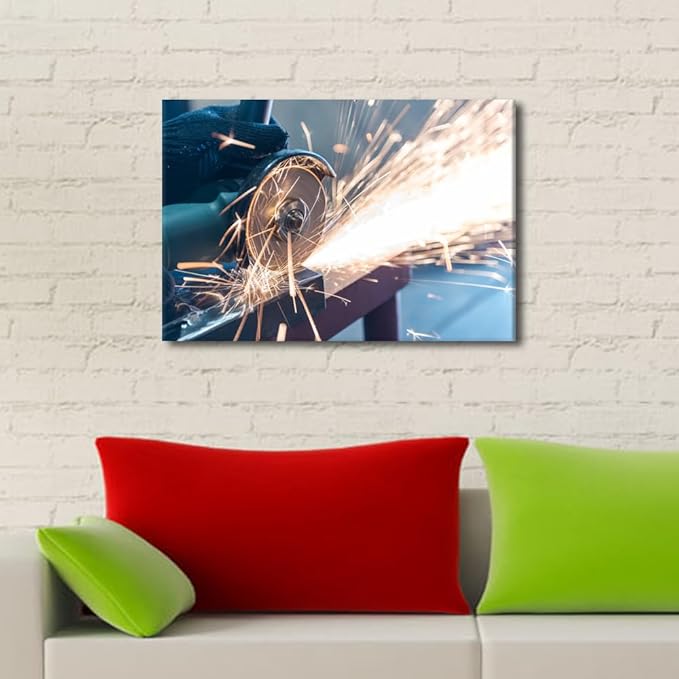 Bathroom Decor Wall Art Plasma Cutting Paintings for Wall Decorations 1 Panel Wall Art Canvas Frame Art Prints Canvas Posters & Prints Living Room Decor Canvas Artwork Wall Decor, 12" x18"