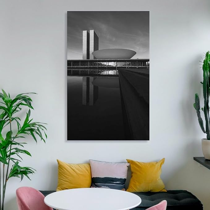Poster, Canvas Painting, Office Decoration, Architectural Art Unframe-style-2 12x18inch(30x45cm)