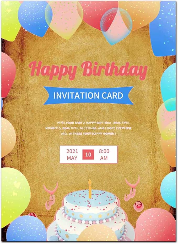 50 DUGUTUL Old Looking Vintage Design Stationery Paper, 8.5 x 11 in, Double Sided, Textured, Printer Friendly for Invitation, Letter, Resume, Award, Diploma, Art, Craft, Certificate (B)