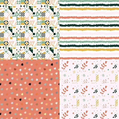 Woodland Animal Scrapbook Paper Pad 6x6 – Fox, Bear, Rabbit, Owl Designs, Nursery Theme Origami & Decoupage Sheets for DIY Crafts, Cardmaking, Scrapbooking, Junk Journals – 24 Pcs