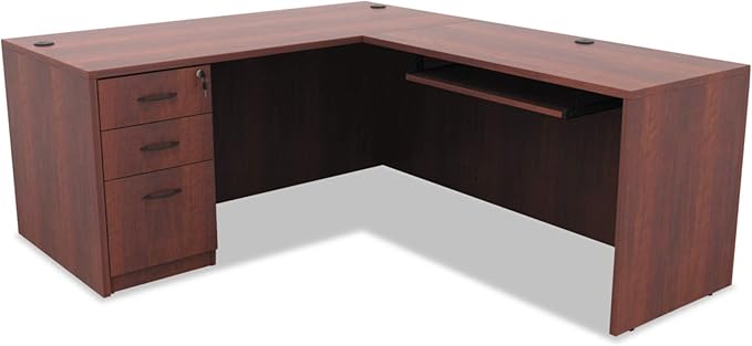 Alera Valencia Series 16 by 22 by 28-Inch 2 Box and 1 File Drawer Full Pedestal, Medium Cherry