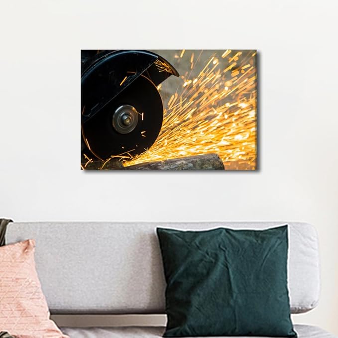Artwork for Walls Tools Technology Canvas Paintings Wall Art Machine Pictures Wall Decor for Bedroom Framed Canvas Art 1 Panel Posters & Prints Canvas Wall Art Ready to Hang, 12" x18"