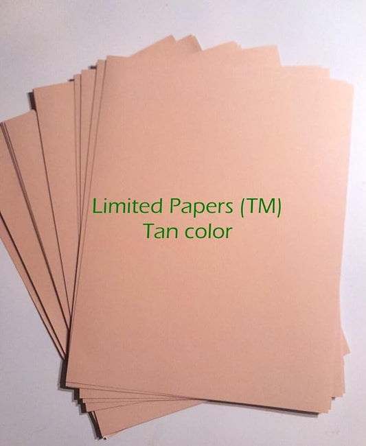 Copy And Print Paper, 8.5 x 11, 20 lb, Tan, 500 Sheets (20 pound, 8.5"x11")