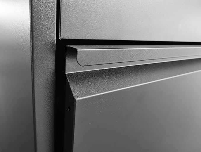 3 Drawer Lateral File Cabinet with Lock for Home Office Metal Filing Cabinet with Adjustable Hanging Bars Horizontal Filing Organization Storage Cabinet for Letter/Legal/A4/F4 Size Black