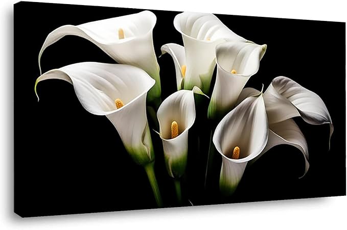 VOCBAN Wall Art For Office Black Canvas Wall Art for Bathroom Bedroom Posters and Prints Pictures for Living Room Bar Stairs Aisle Walls Home Decor-60x120cm(24x45in) Framed