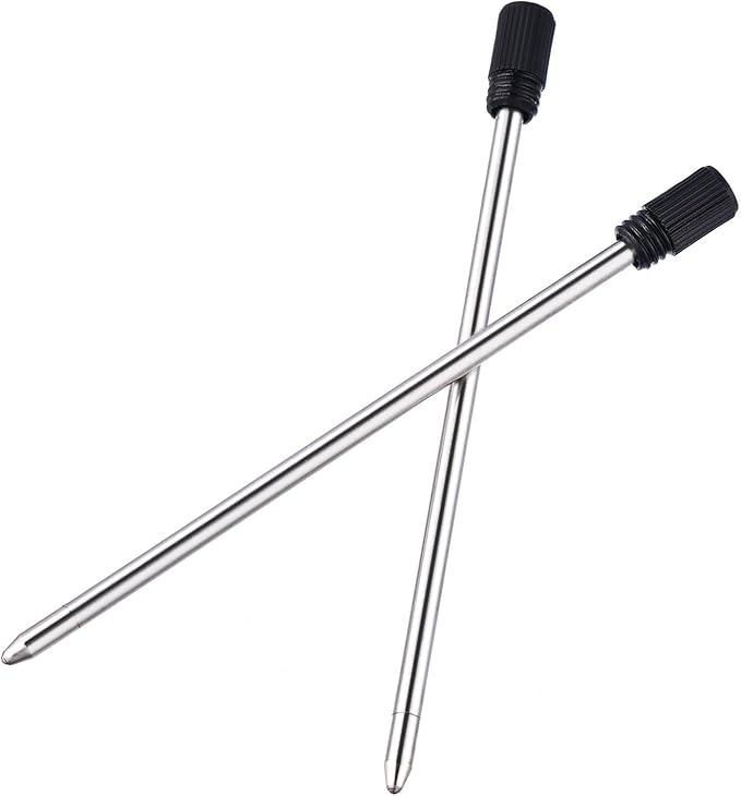 24 Pieces Ballpoint Pen Refills for Diamond Crystal Stylus Pens, 2.75 Inches (Black Ink)