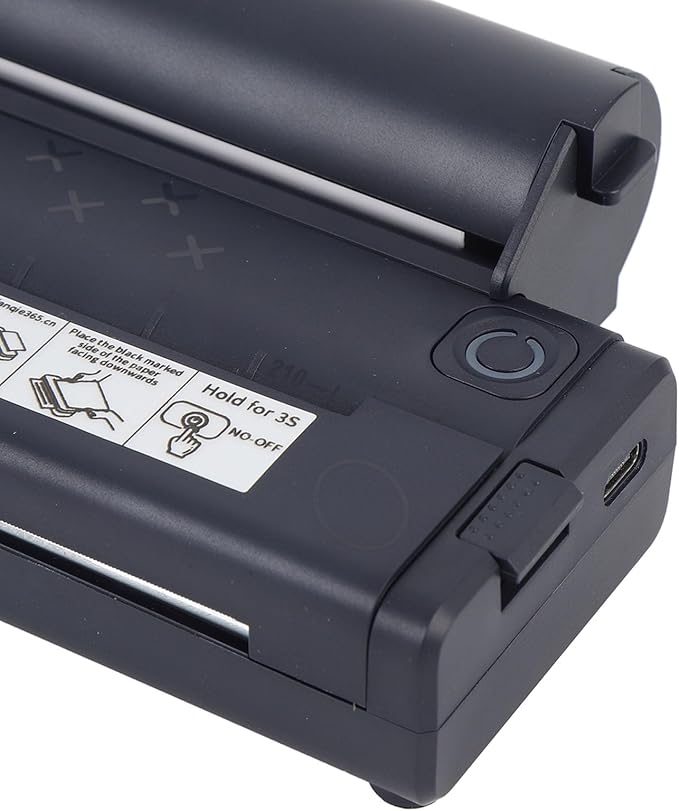 Yoidesu Inkless Portable Printer for Travel,Printers for Home Use,Wireless Thermal Printer with Bluetooth,Printable Paper Width 210 218mm Wide,Compatible with Android for Home Office (Dark Blue)