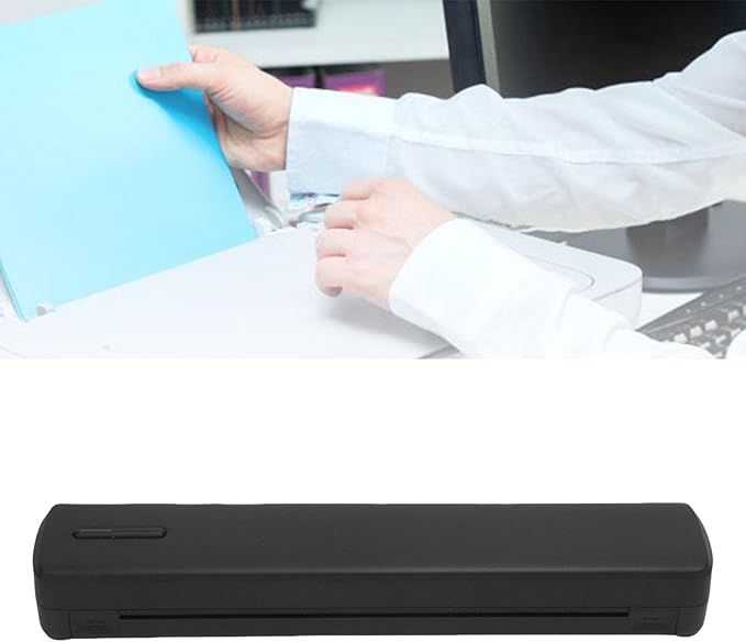 Walfront Portable Thermal Printer Inkless Wireless Label Printer with Rechargeable Battery and High Definition Printing for Home Office and School Use