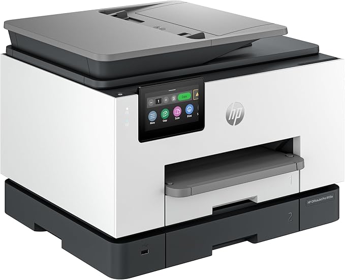 HP OfficeJet Pro 9135e Wireless All-in-One Color Inkjet Printer, Print, scan, copy, fax, ADF, Duplex printing best-for-office, 3 month Instant Ink trial included, AI-enabled (404M0A)