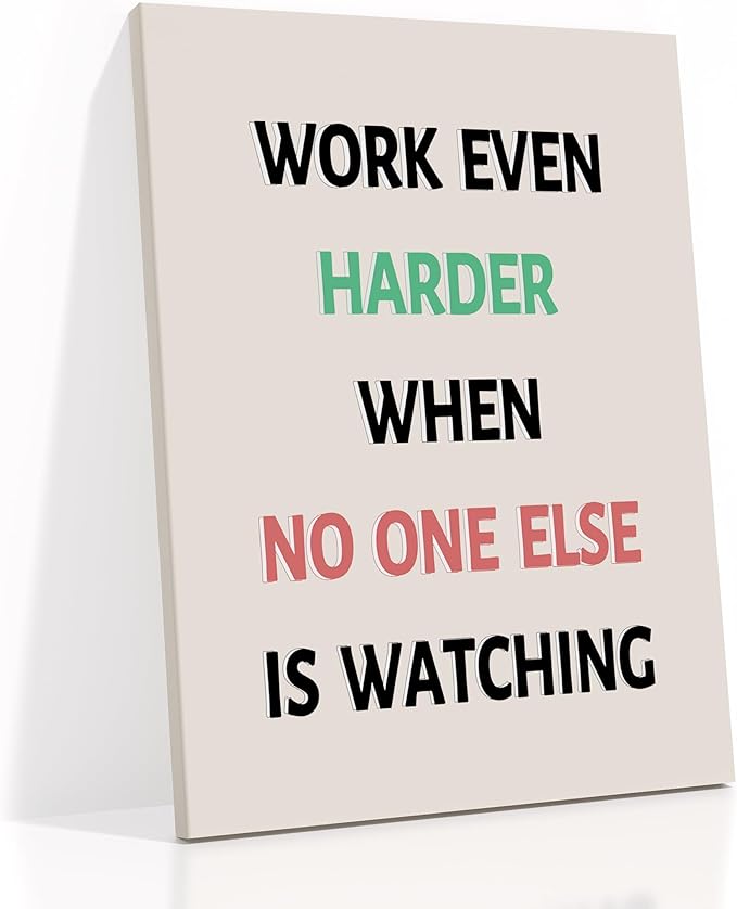 Motivational Canvas Poster Wall Art Large Size Inspirational Entrepreneur Quotes Picture Print Positive Painting Wall Decor Artwork for Home Living Room Office Stretched and Framed [30''Wx 40''H]