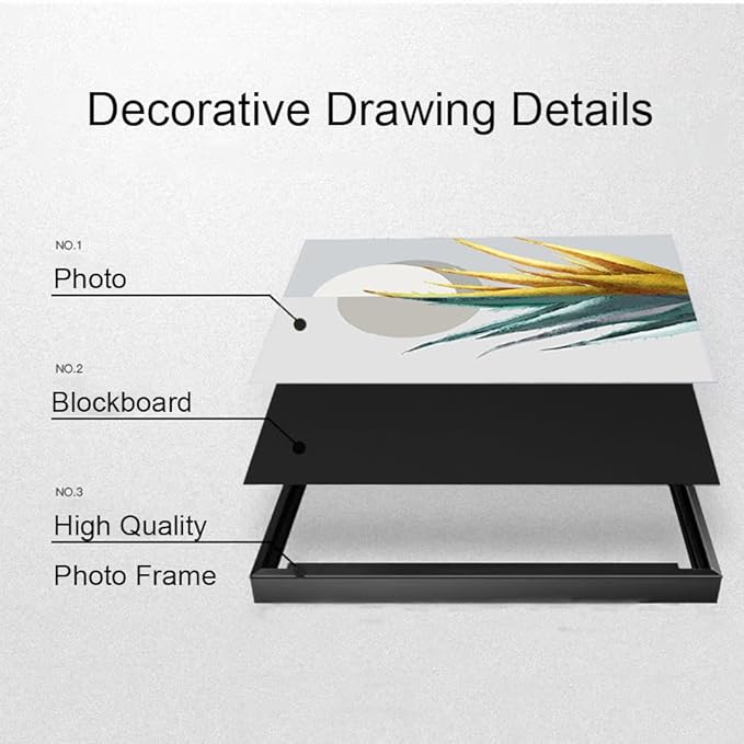 ARTKN Large Framed Abstract Canvas Wall Art Set of 3 Green Plant Leaf Minimalist Tropical Plants Modern Art Wall Decor for Office Living Room Bedroom(Green, 20" X 28" X 3 pieces)